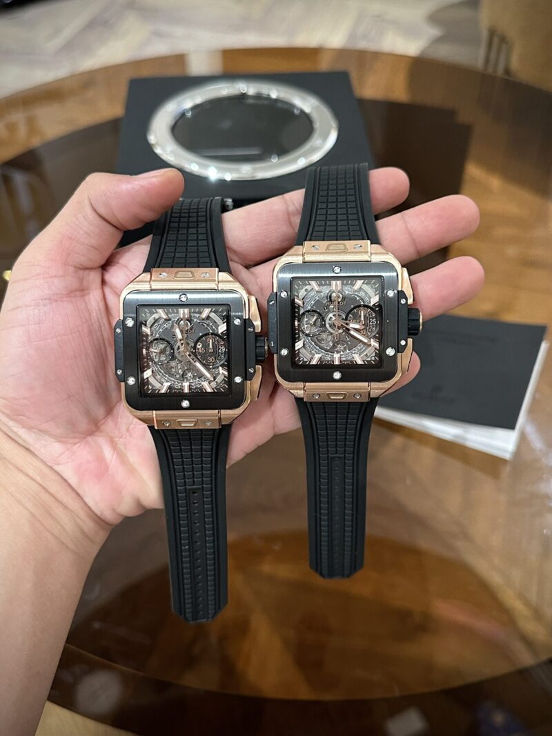 Hublot Square Bang King Gold Ceramic Best Replica