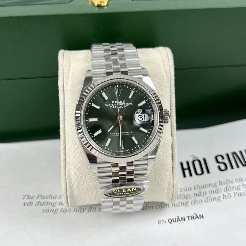 Rolex Datejust 126234 Green Dial Jubilee Bracelet Best Replica 36mm