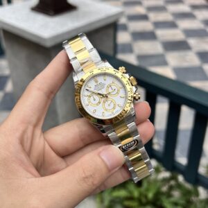 Rolex Daytona 116503 White Dial Demi Gold Replica