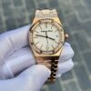 Audemars Piguet Royal Oak 77451OR Rose Gold White Dial