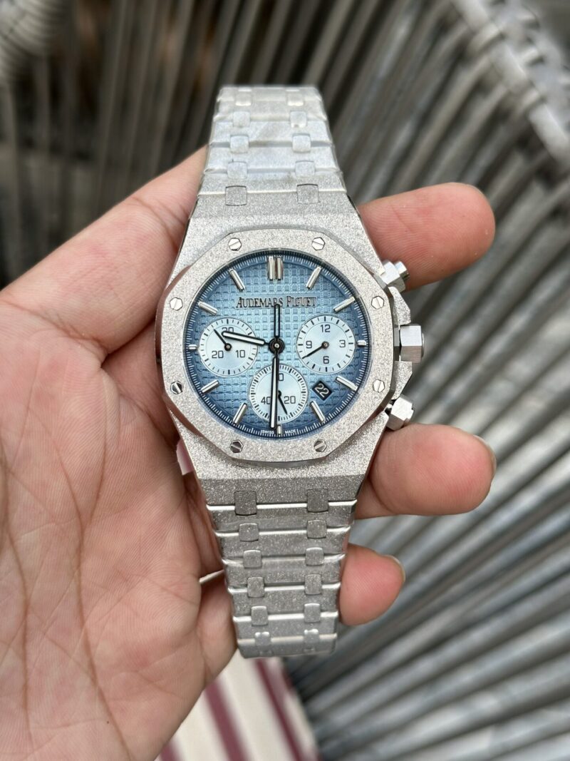 Audemars Piguet Royal Oak Chronograph 26240BC Frosted Gold Blue Dial Replica