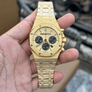 Audemars Piguet Royal Oak Chronograph 26240BA Frosted Yellow Gold Replica