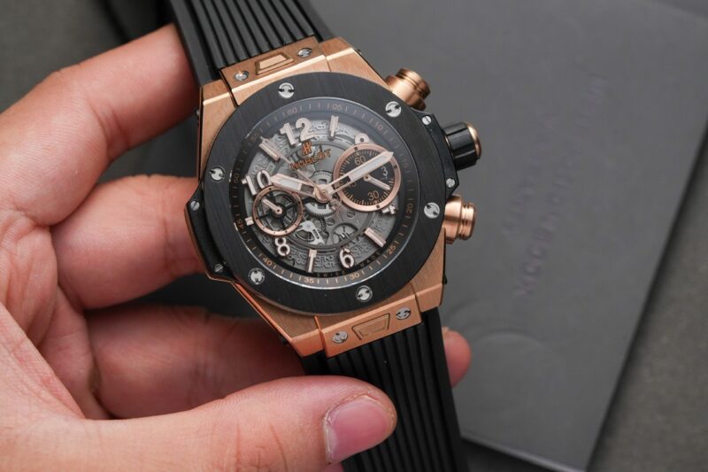 Hublot Big Bang Unico King Gold Black Ceramic Best Replica