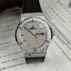 Hublot Classic Fusion Titanium Full Stone Leather Strap