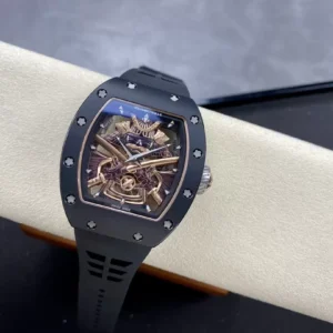 Richard Mille RM47 Samurai Real Tourbillon Black Ceramic Best Replica