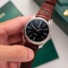 Rolex Cellini Time 50509 Black Dial Brown Leather Strap Best Replica 39mm