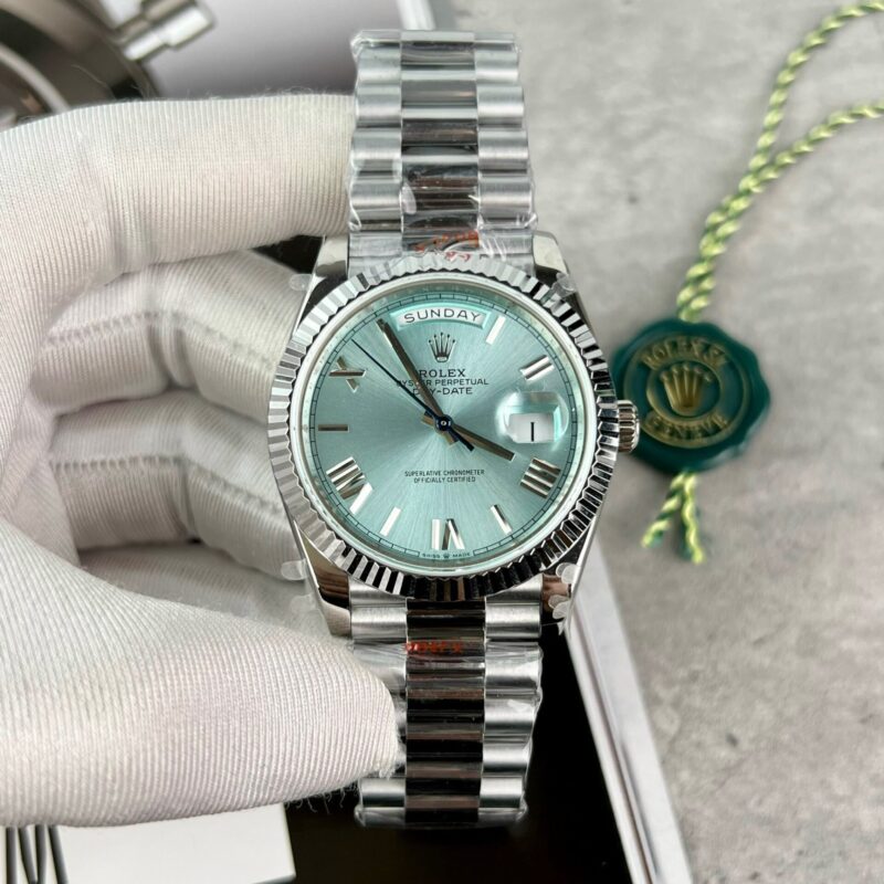 Rolex Day-Date 228236 Ice-Blue Dial Best Replica V2 GMF 40mm