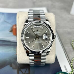 Rolex Day-Date 228236 Grey Dial Best Replica V2 GMF 40mm