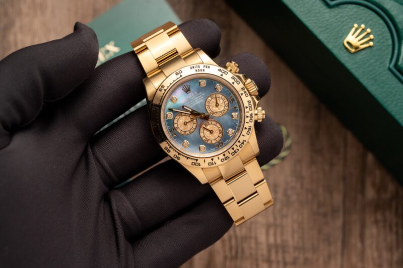 Rolex Daytona 116508 Mother of Pearl Dial Yellow Gold Best Replica