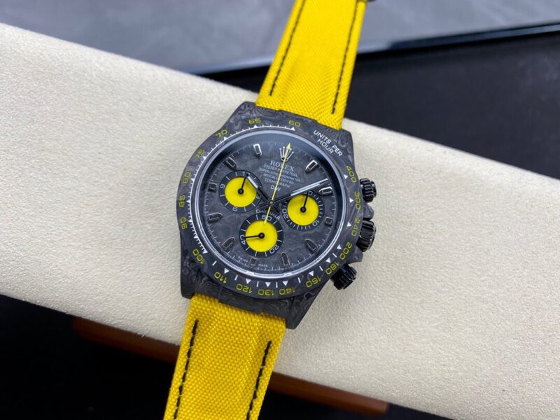 Rolex Daytona DiW Lemon Edition Carbon Fiber Best Quality Replica