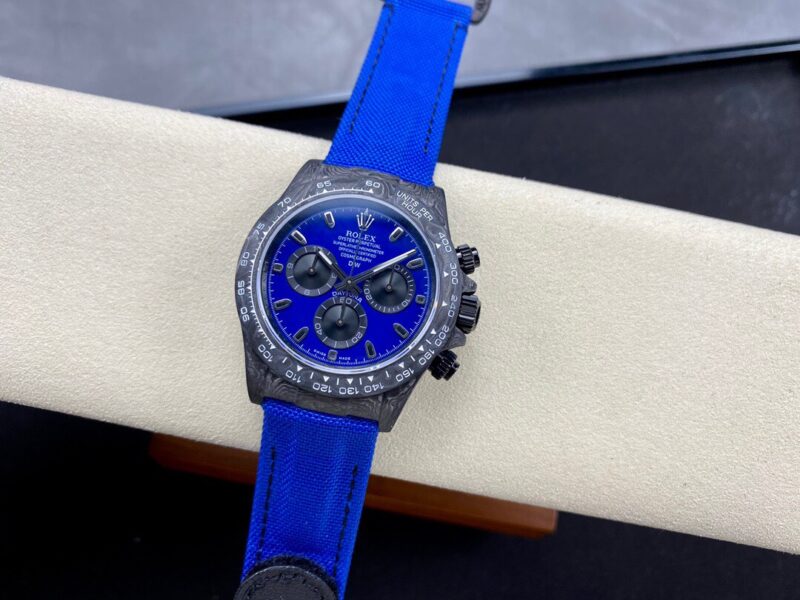 Rolex Daytona DiW Carbon Miami Blue Best Quality Replica