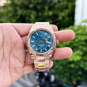 Rolex Sky-Dweller 336935 Rose Gold Blue Dial Best Replica