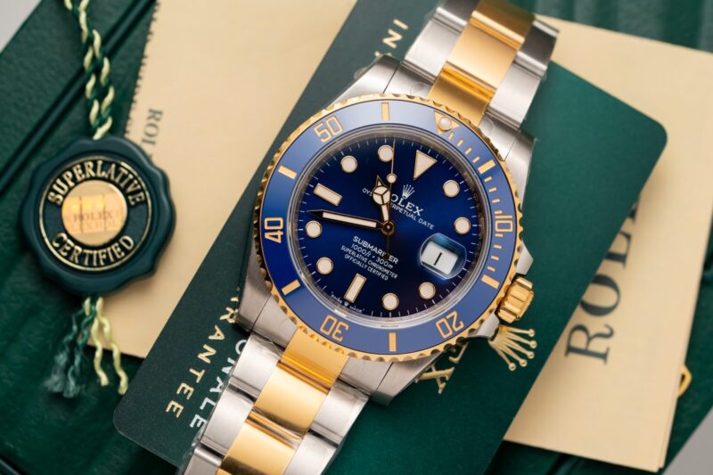 Rolex Submariner Date 116613LB Blue Dial Demi Gold Best Replica