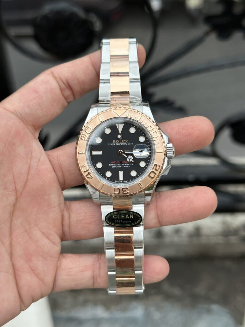 Rolex Yacht-Master 126621 Black Dial Demi Everose Gold Best Replica 40mm