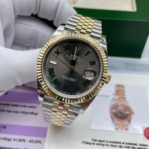 Rolex Datejust Wimbledon 18K Yellow Gold Wrapped Jubilee Bracelet