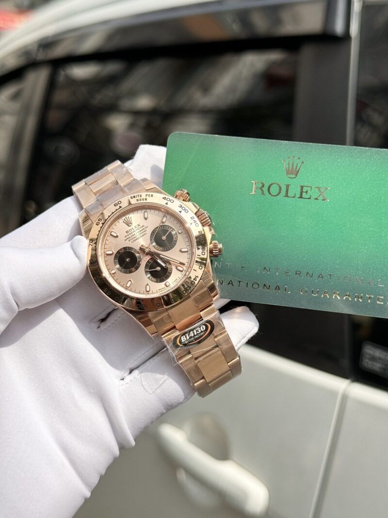 Rolex Daytona 116508 Pink Black Dial Rose Gold Best Replica