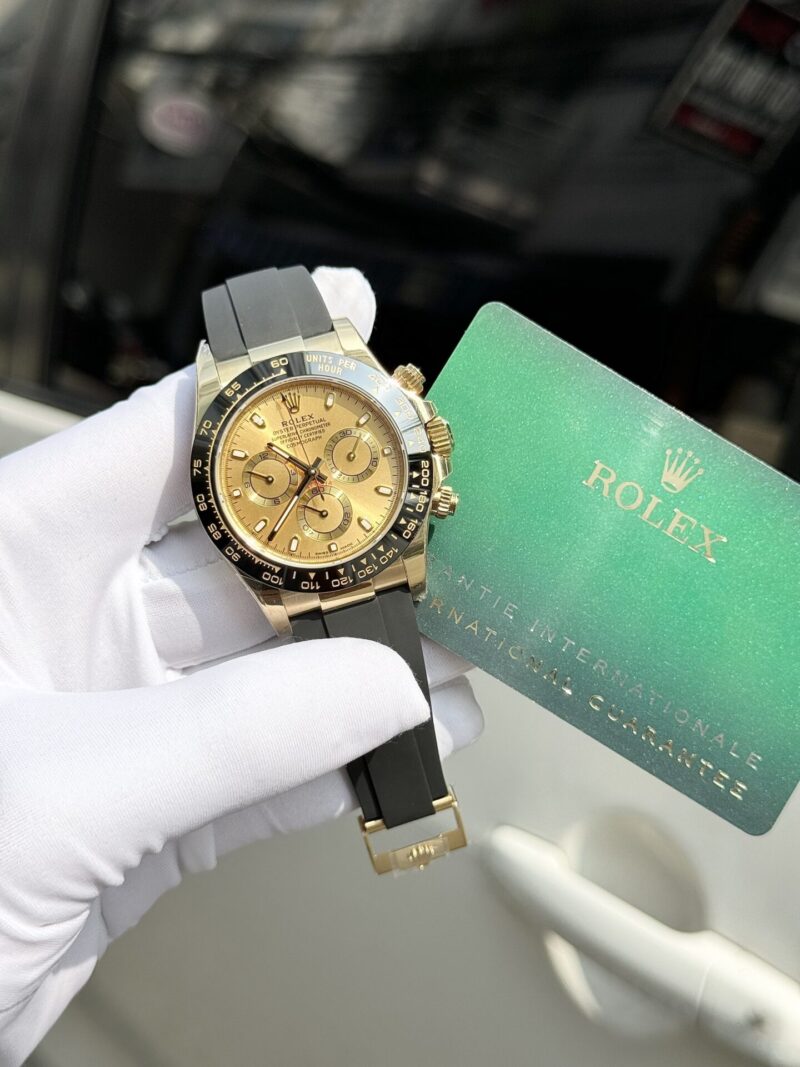 Rolex Daytona 116518LN Champagne Dial Rubber Strap Best Replica