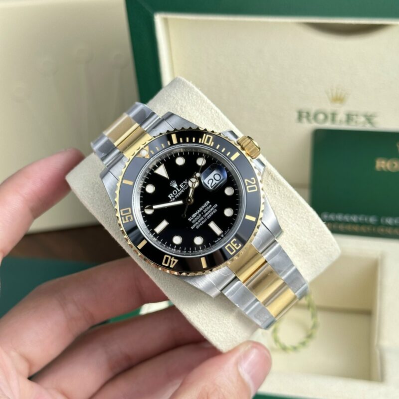 Rolex Submariner Date 126613LN Two Tone Yellow Gold Black Dial Super Clone