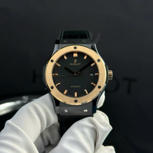 Hublot Classic Fusion Ceramic King Gold Black Dial Genuine SW300 Movement 1:1 Copy Best Replica 42mm