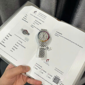 Rolex Datejust 41 Iced Out Moissanite Rainbow Bezel 1:1 Copy Best Replica 41mm