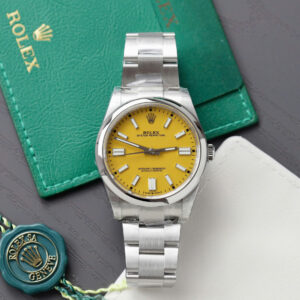 Rolex Oyster Perpetual 124300 Yellow Dial 1:1 Copy Best Edition VSF 41mm